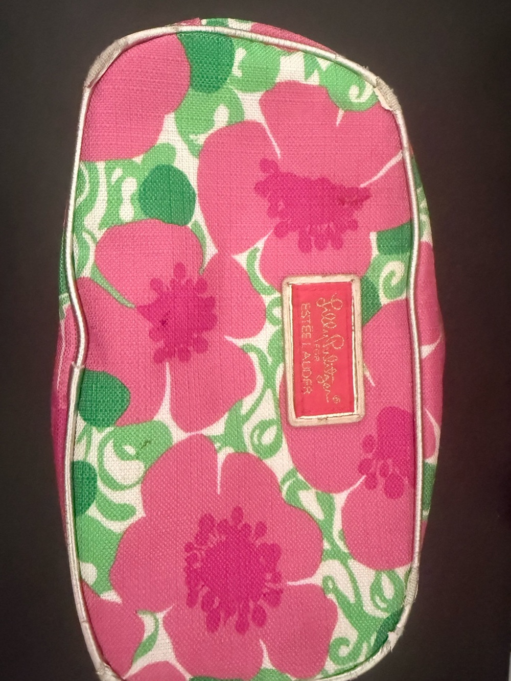 Pink Floral Cosmetic Pouch